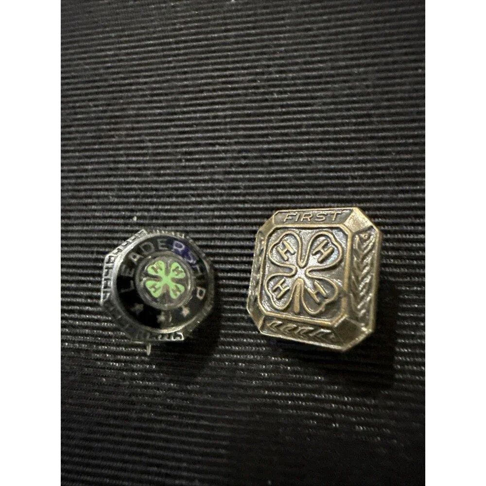Lot Of 2 Vintage 4-H Pins